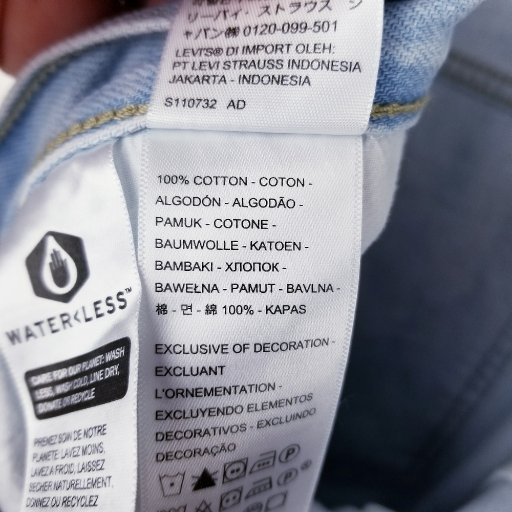 Levi's Low Pro Straight A09640011 Light Wash Jeans NWT size 30 - Picture 14 of 15